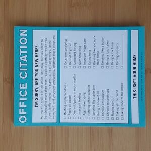 Office Citation Note Pad